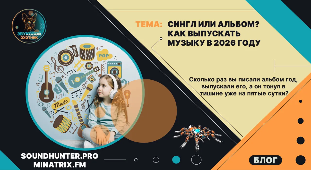 Сингл или альбом? Как выпускать музыку в 2026 году, чтобы алгоритмы стримингов работали на вас