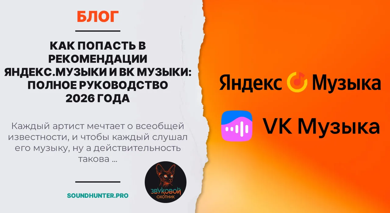 Как попасть в рекомендации Яндекс.Музыки и ВК Музыки: полное руководство 2026 года